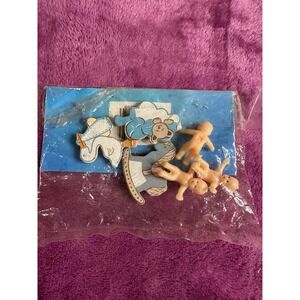 Vintage Amscan Party Favors Tiny Baby Dolls And Baby Bottle Set